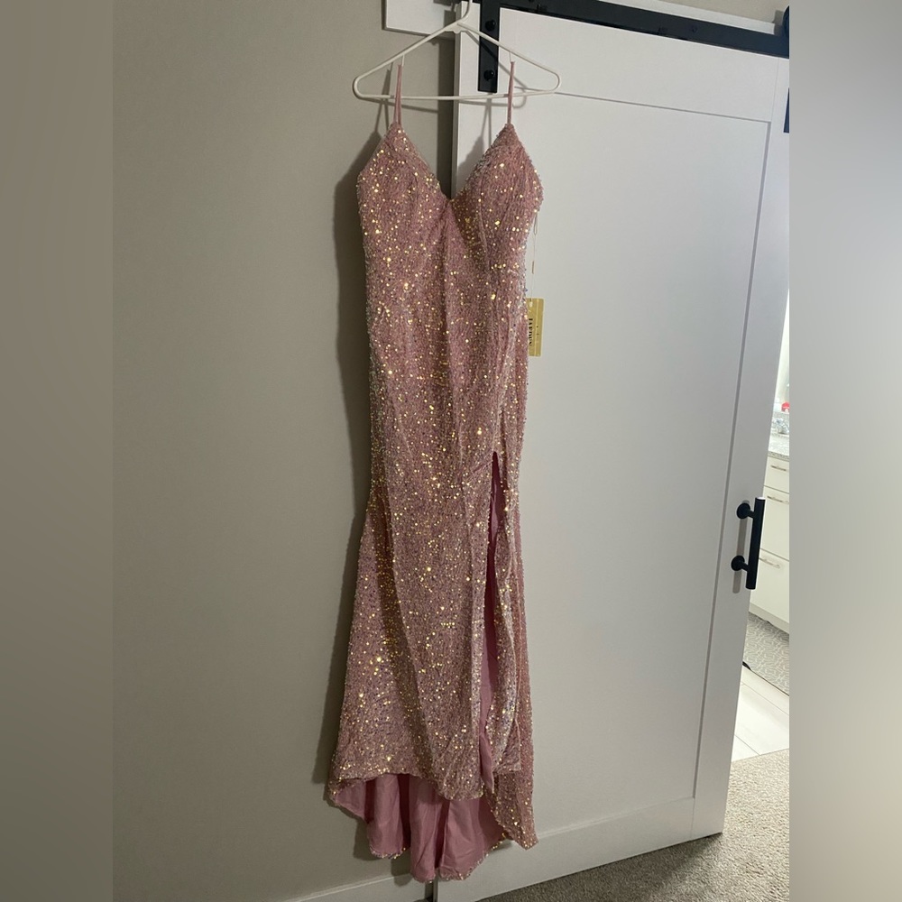 Prom/Bridesmaid Dress pink sequence dress